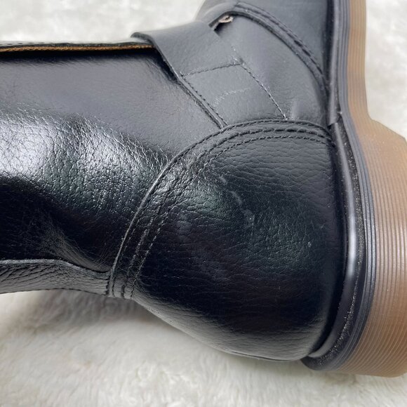 Dr. Martens Men's Black Leather Rocco Ankle Boot Buckle Shoes Size 12M - Picture 9 of 13